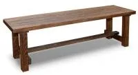 лавка №2 150х40х45 см массив сосны старение, палисандр, ирб