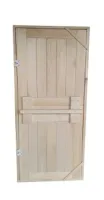 дверь деревянная, глухая, вертикальная, осина сорт ав, 2 петли 180*70 см, банный перец