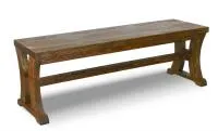 лавка №14 160х54х45 см массив сосны старение, палисандр, ирб