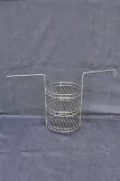 этажерка для тандыра 3-х ярусная d200 h330 мм с ручками и внутр. доп. кольцом нск